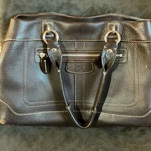 Dark brown Coach shoulder bag